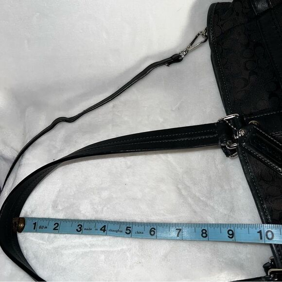 Coach Black Signature Handbag Tote Weekender Diaper Bag - #77156 - Picture 15 of 15